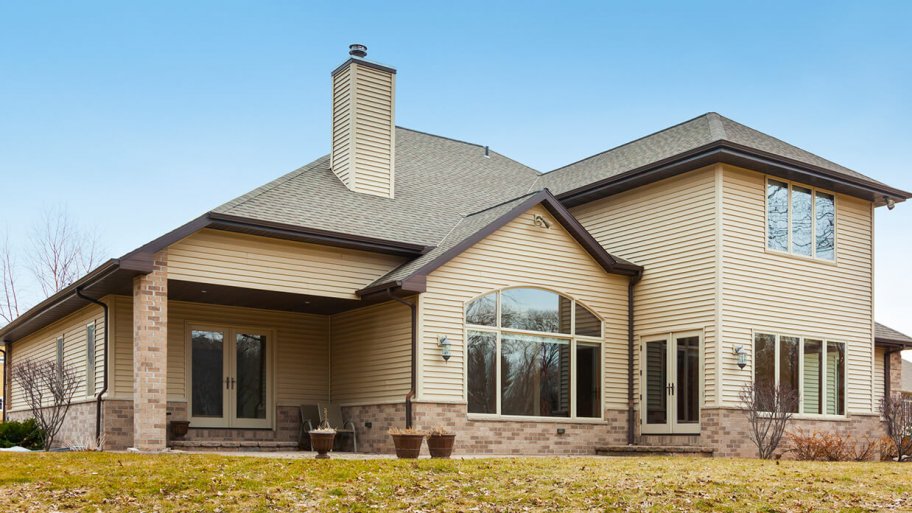 House with vinyl siding